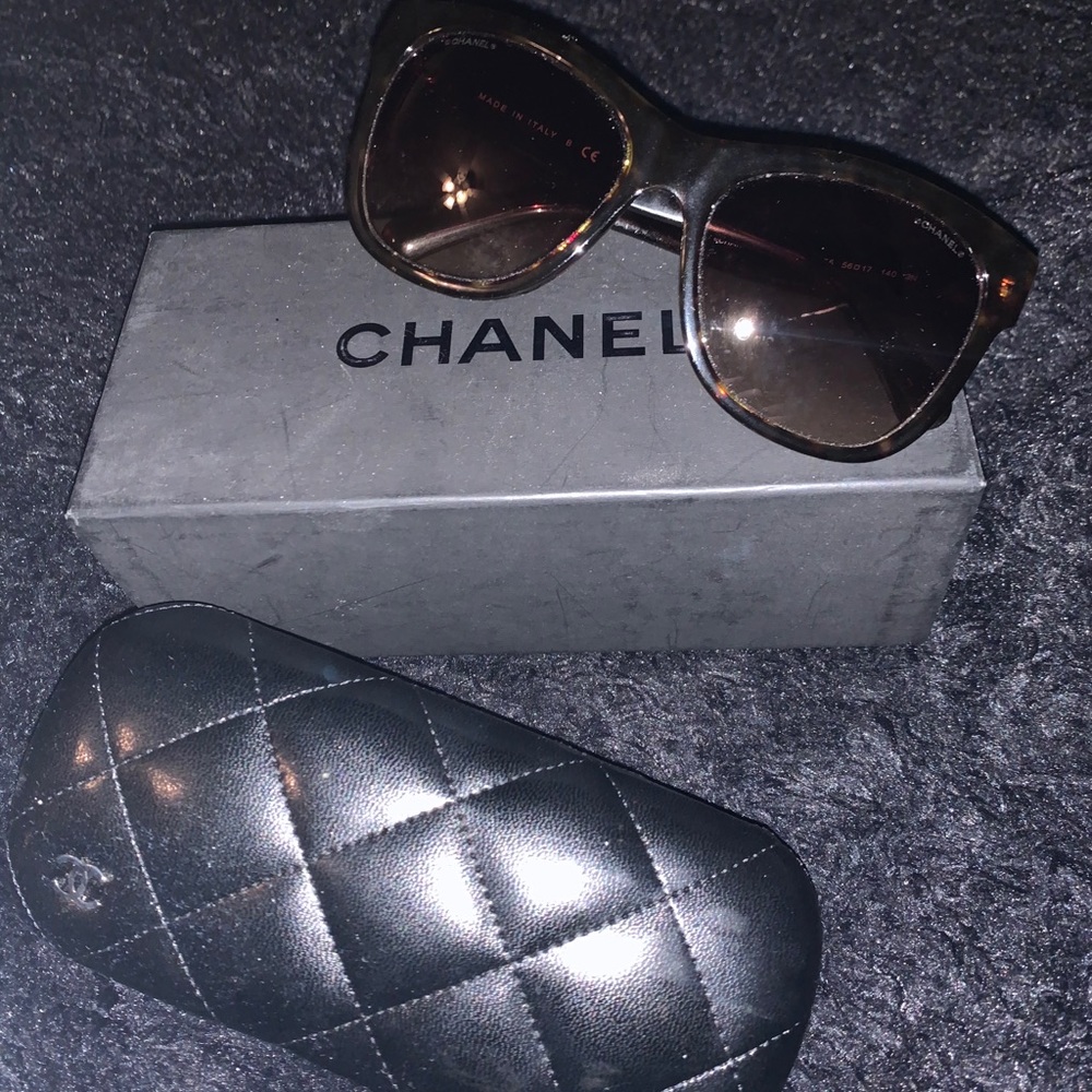 Chanel tortoise sunglasses